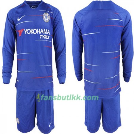 Fotballdrakt Chelsea Barn Hjemmetrøye 2018-2019 Langermet